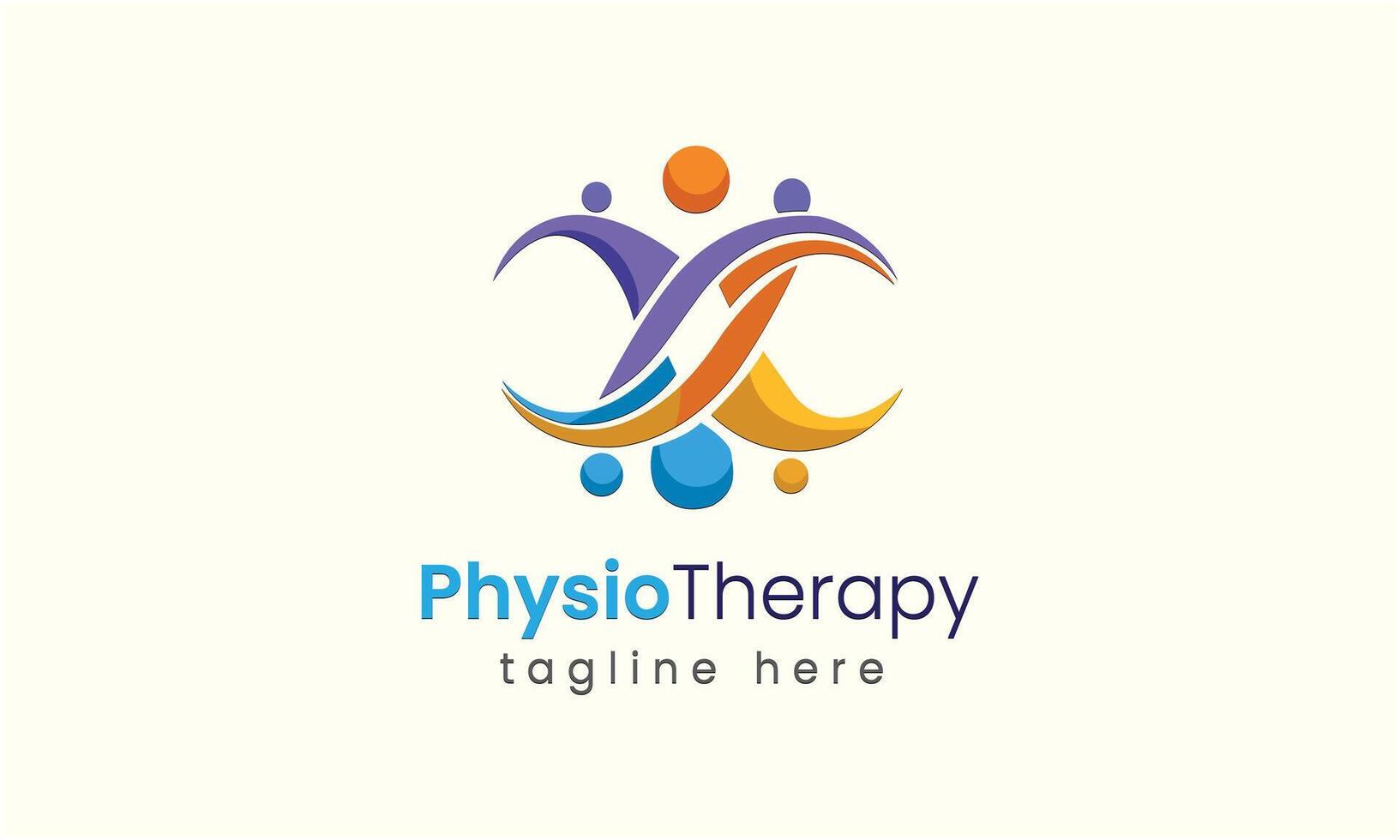 AI generated Physiotherapy vector icon sign symbol logo design template