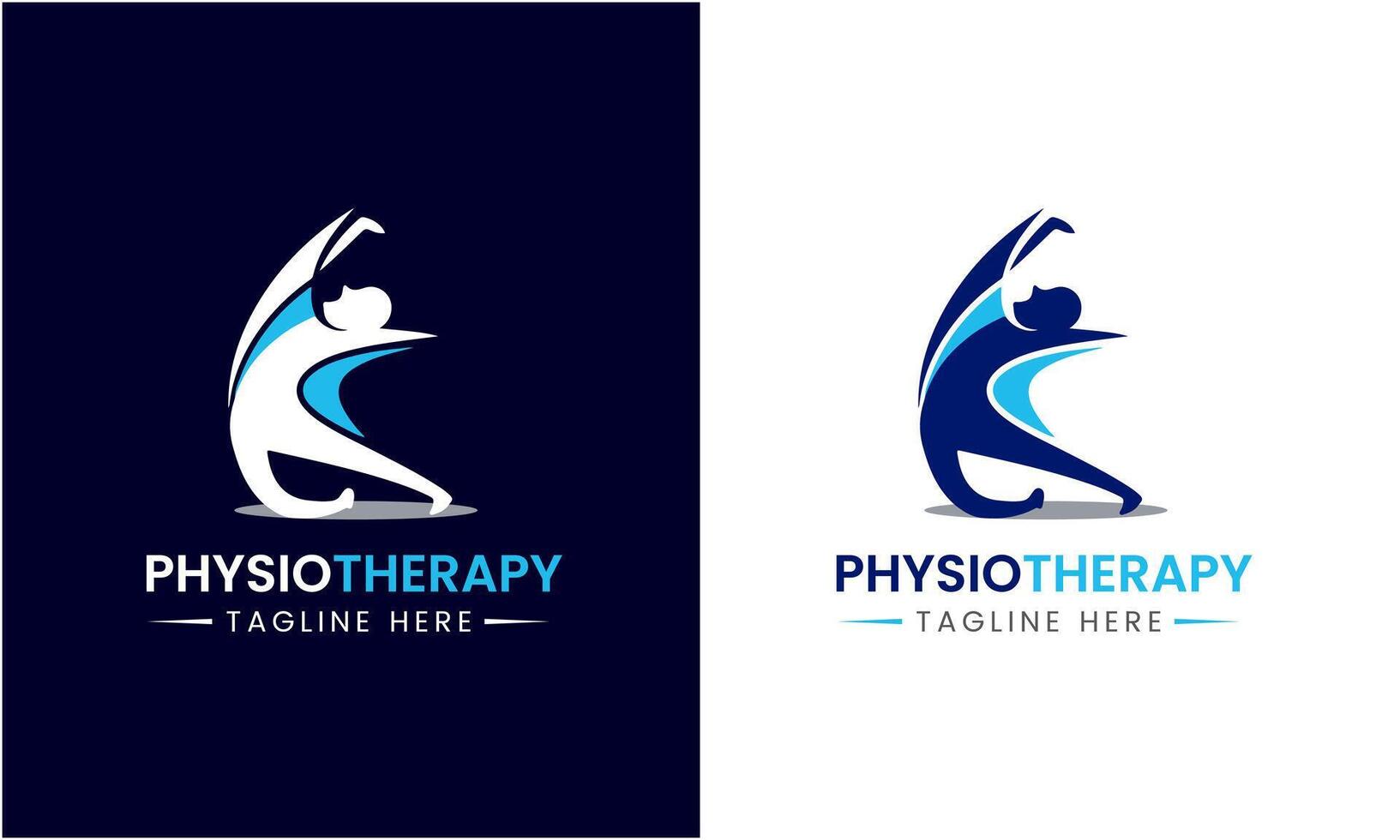 AI generated Physiotherapy vector icon sign symbol logo design template