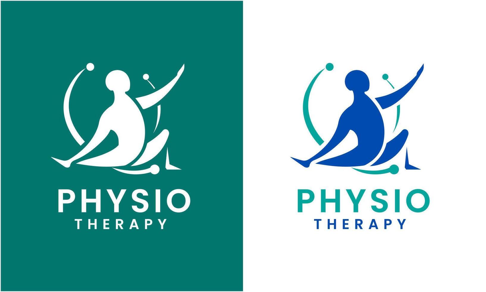 AI generated Physiotherapy vector icon sign symbol logo design template