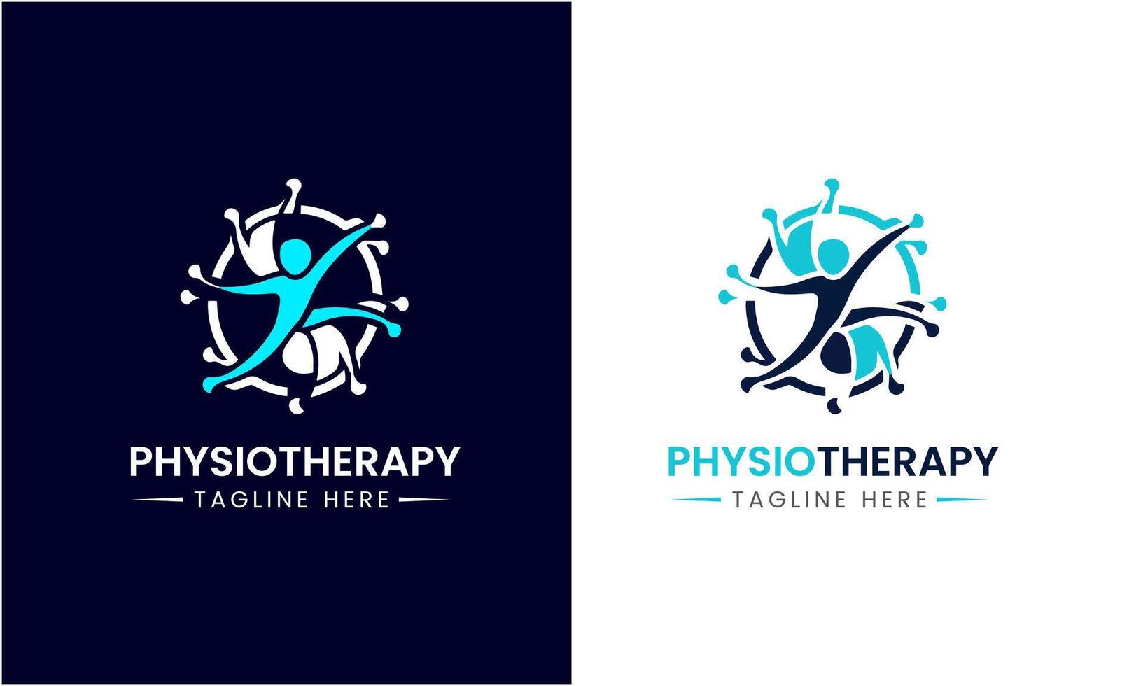 AI generated Physiotherapy vector icon sign symbol logo design template