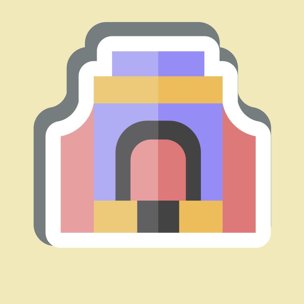 Sticker Voor Treeker. related to South Africa symbol. simple design illustration vector
