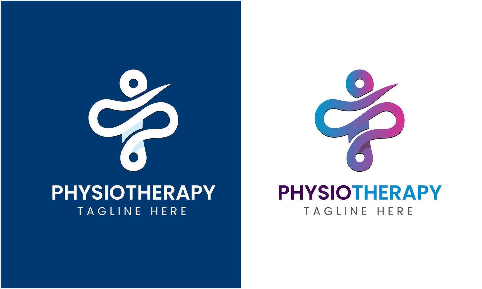 AI generated Physiotherapy vector icon sign symbol logo design template