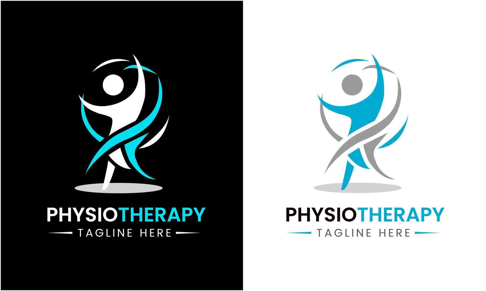 AI generated Physiotherapy vector icon sign symbol logo design template