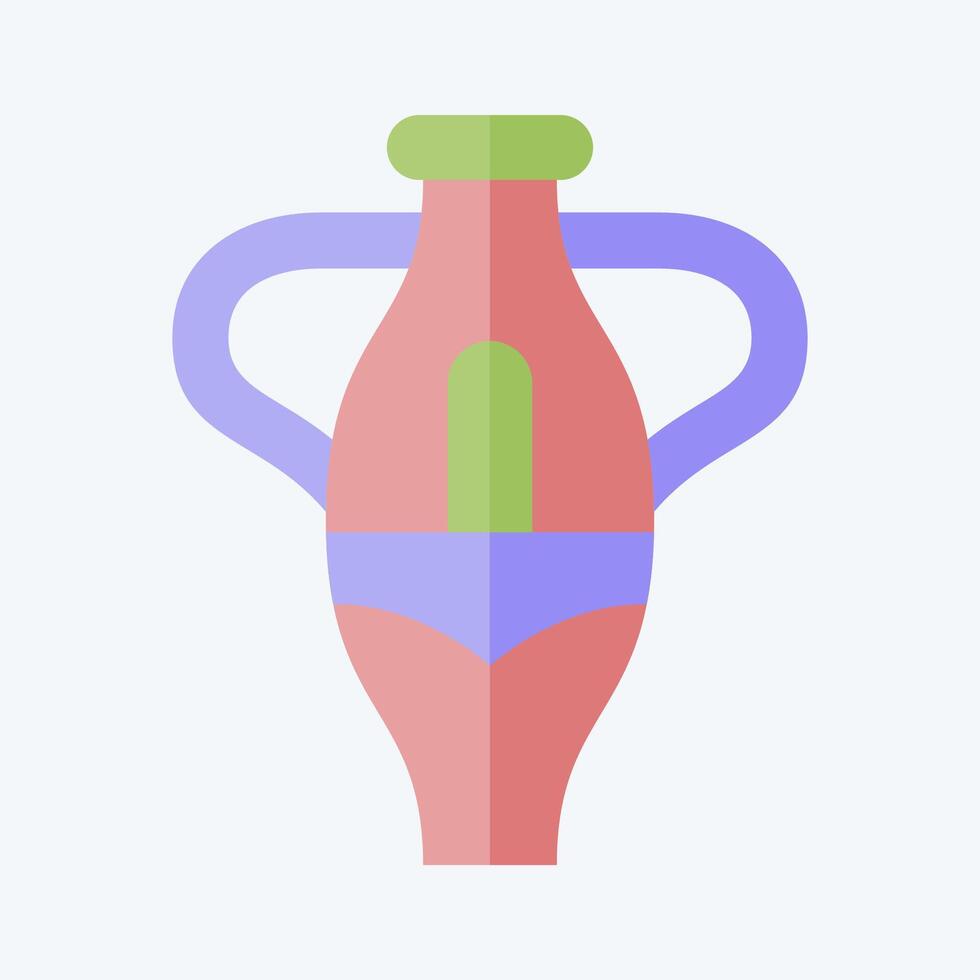 Icon Vase. related to South Africa symbol. flat style. simple design illustration vector