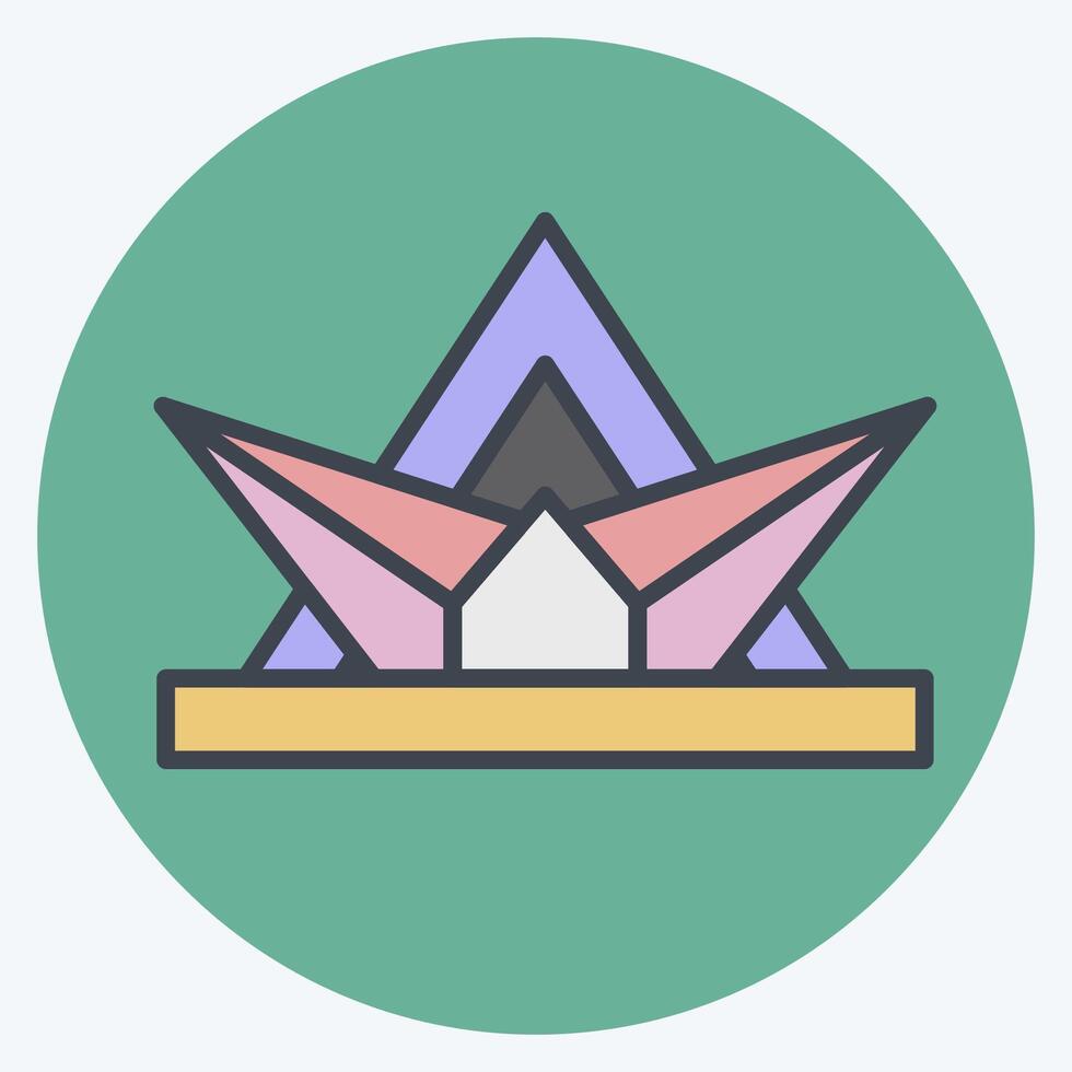 Icon Memorial. related to South Africa symbol. color mate style. simple design illustration vector
