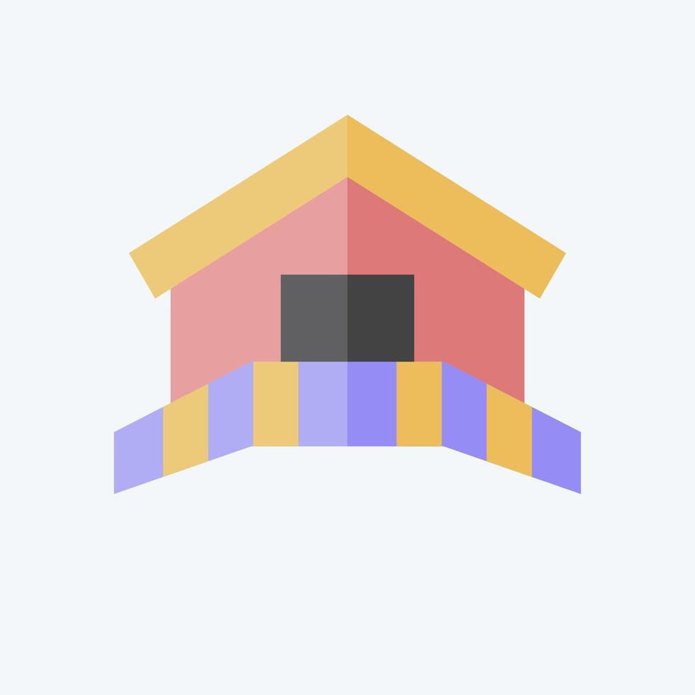 Icon House. related to South Africa symbol. flat style. simple design illustration vector