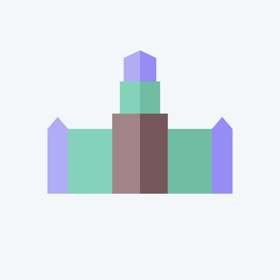 Icon Cape Town. related to South Africa symbol. flat style. simple design illustration vector