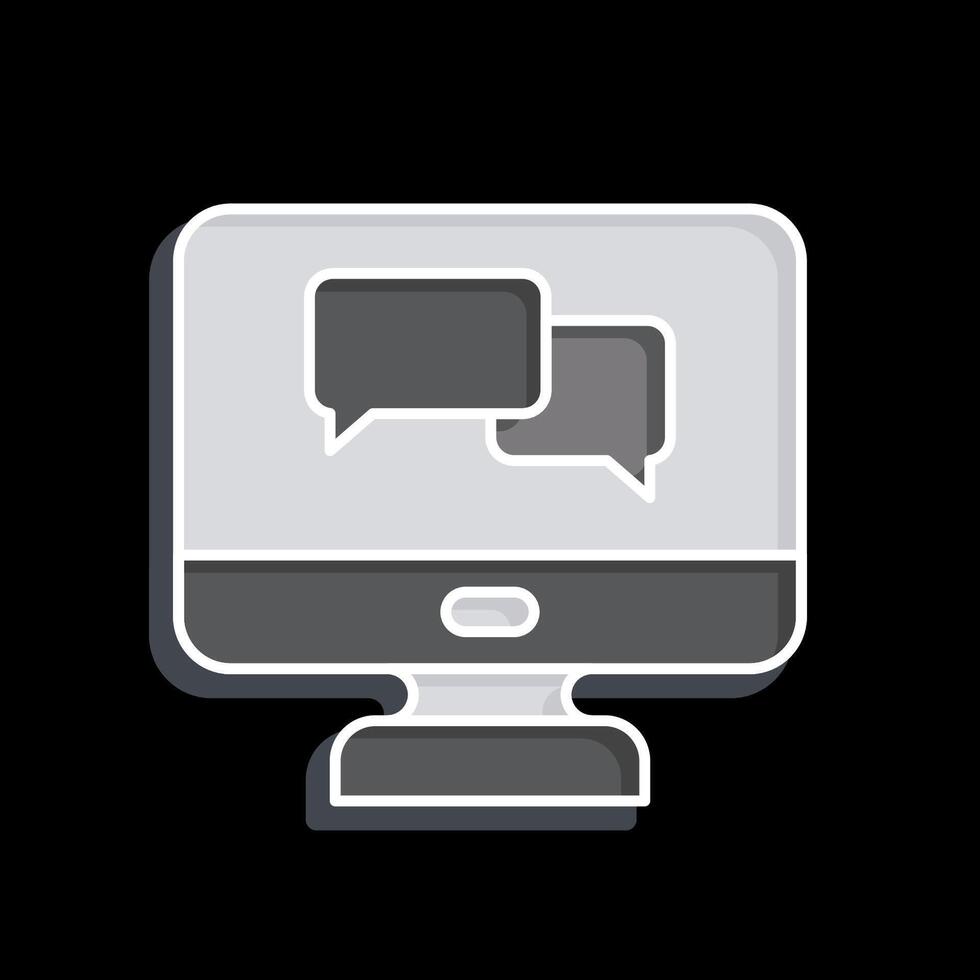 Icon Language Tutorial. related to Learning symbol. glossy style. simple design illustration vector