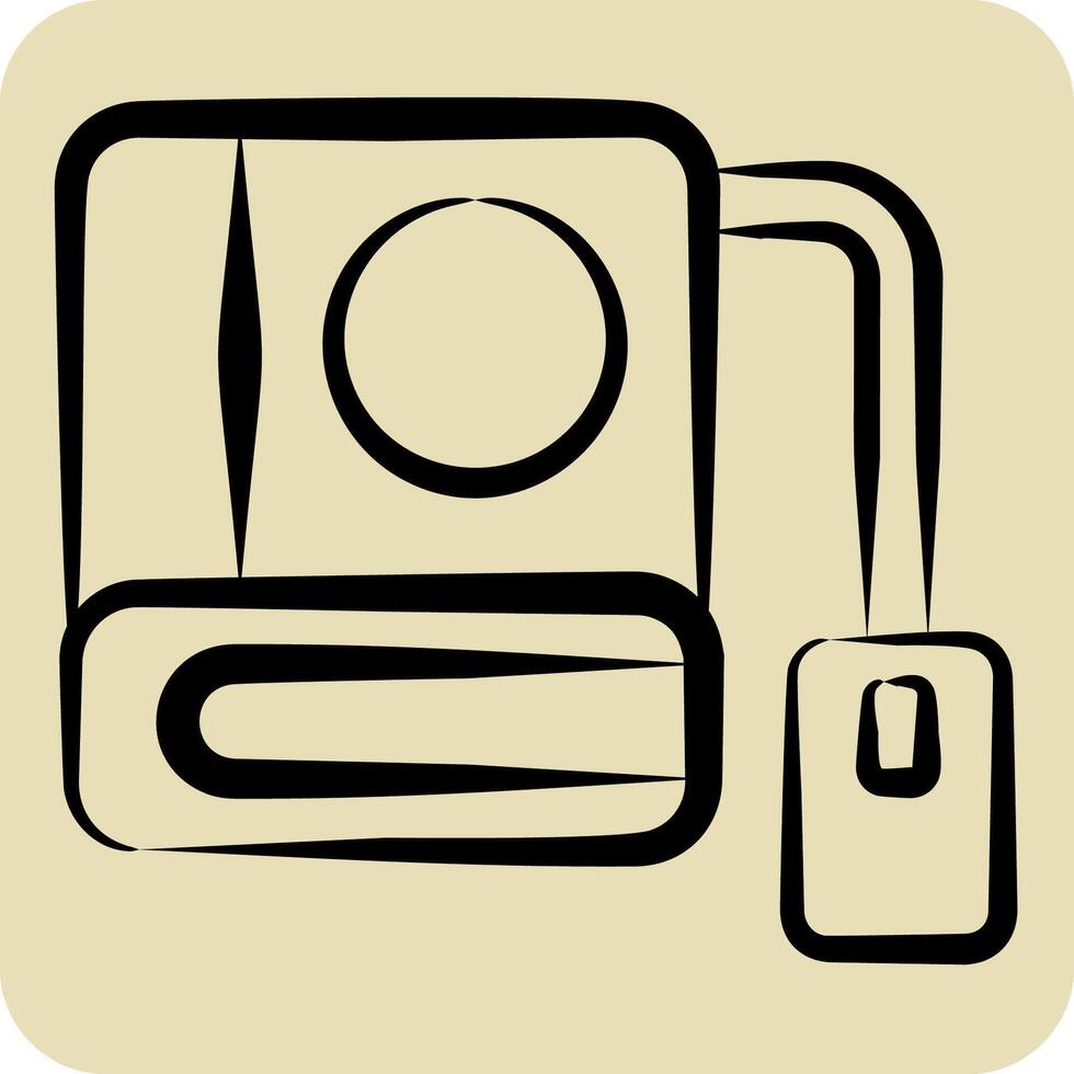 Icon Online Buy Book. related to Learning symbol. hand drawn style. simple design illustration vector