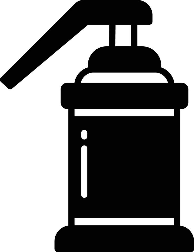 Smoke Grenade glyph and line vector illustration