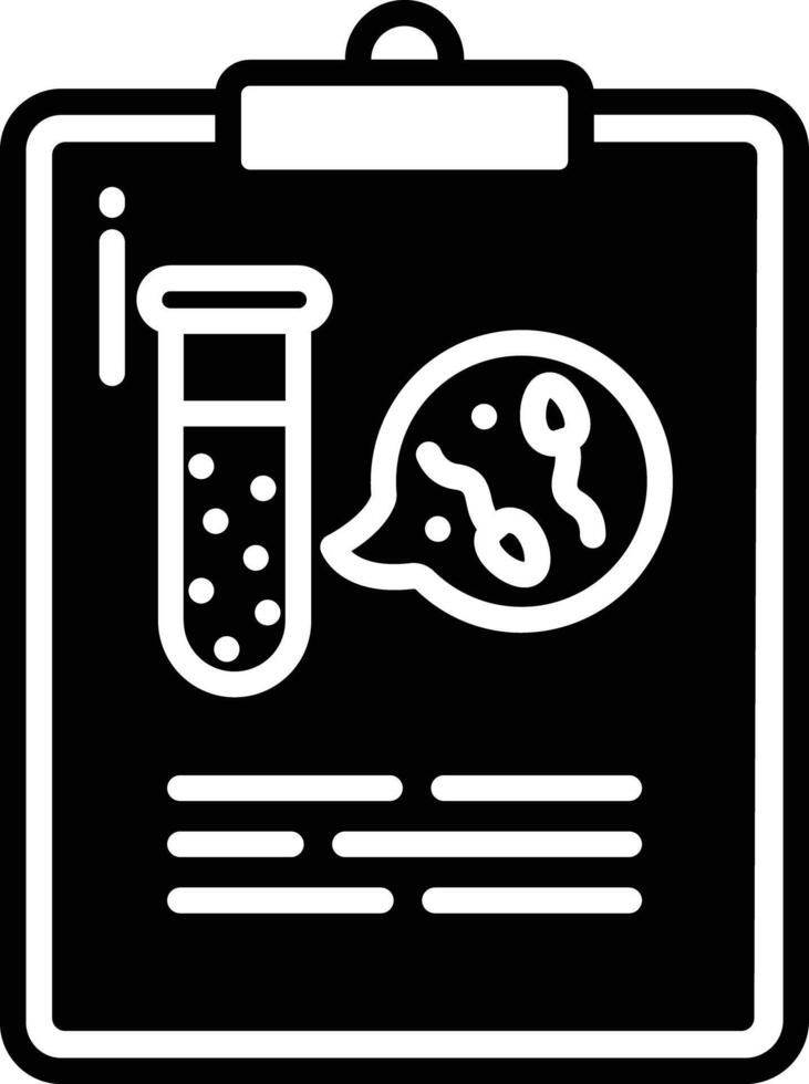 Analysis glyph and line vector illustration