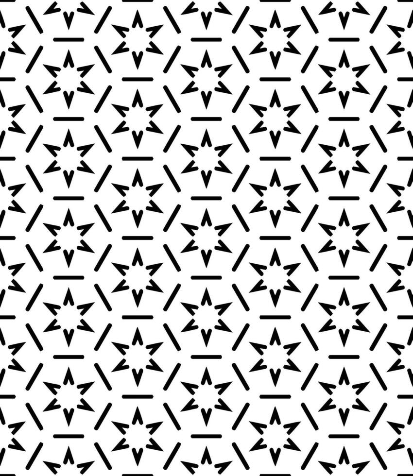 Black and white seamless abstract pattern. Background and backdrop. Grayscale ornamental design. vector