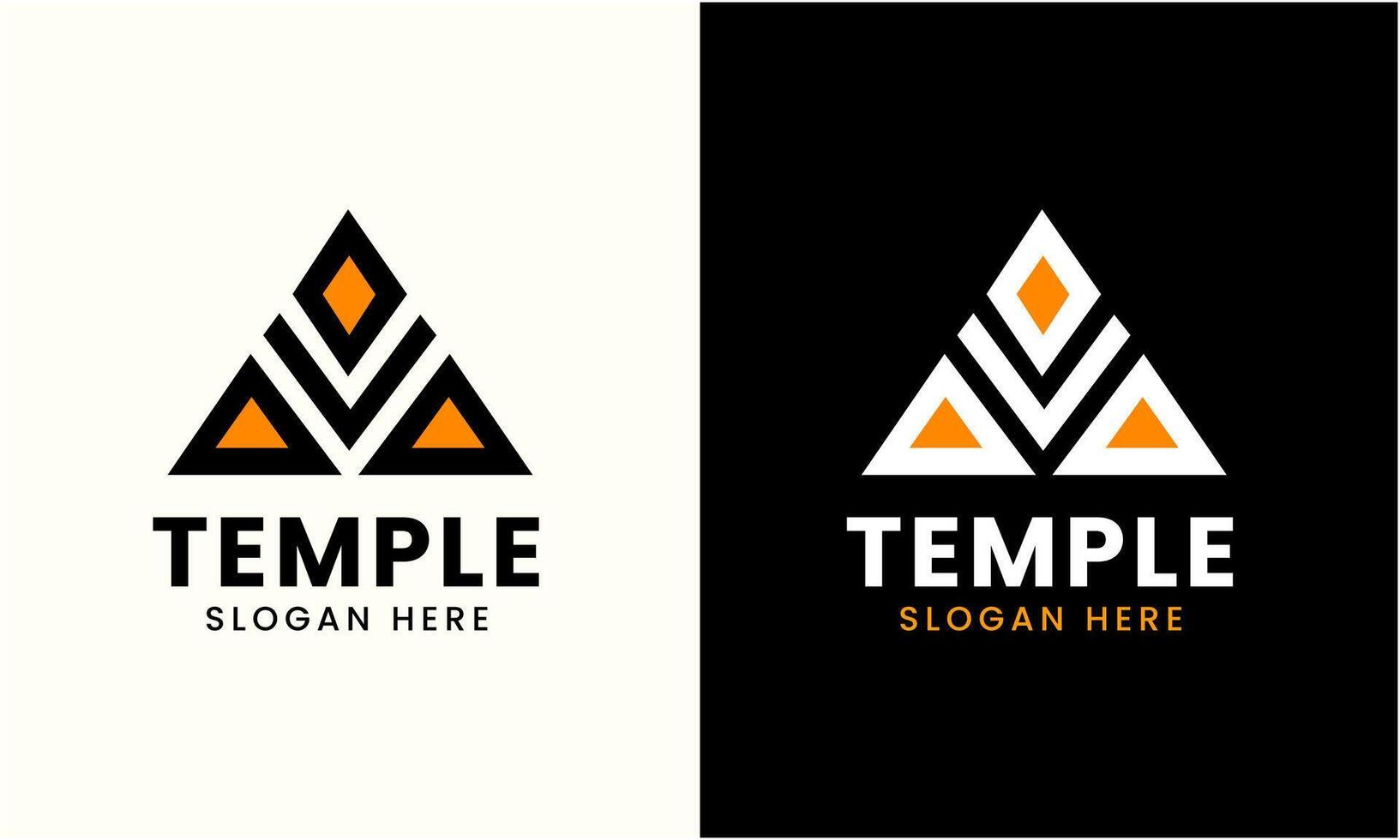 AI generated Temple logo icon symbol church tower religion building logo design minimalist modern template vector