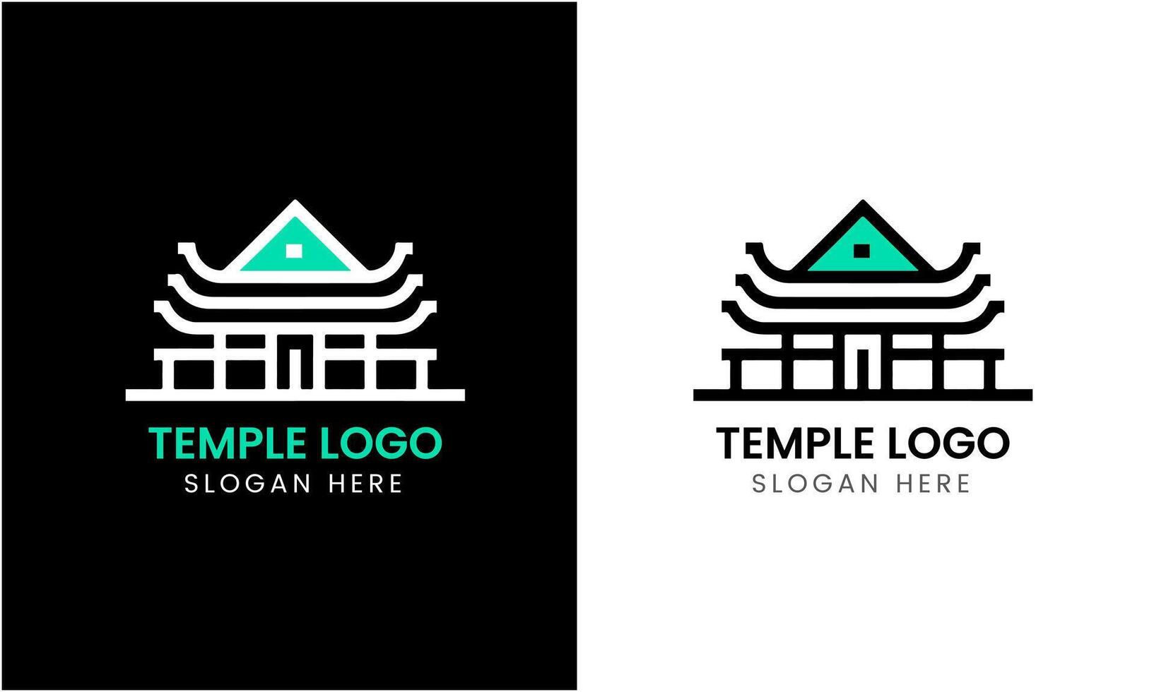 ai generado templo logo icono símbolo Iglesia torre religión edificio logo diseño minimalista moderno modelo vector