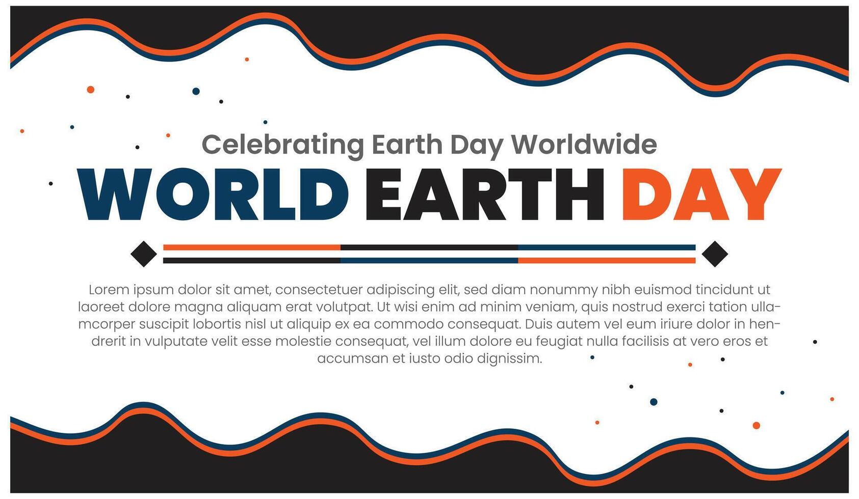 World Earth Day, From Awareness to Action Celebrating Earth Day World earth day banner template vector