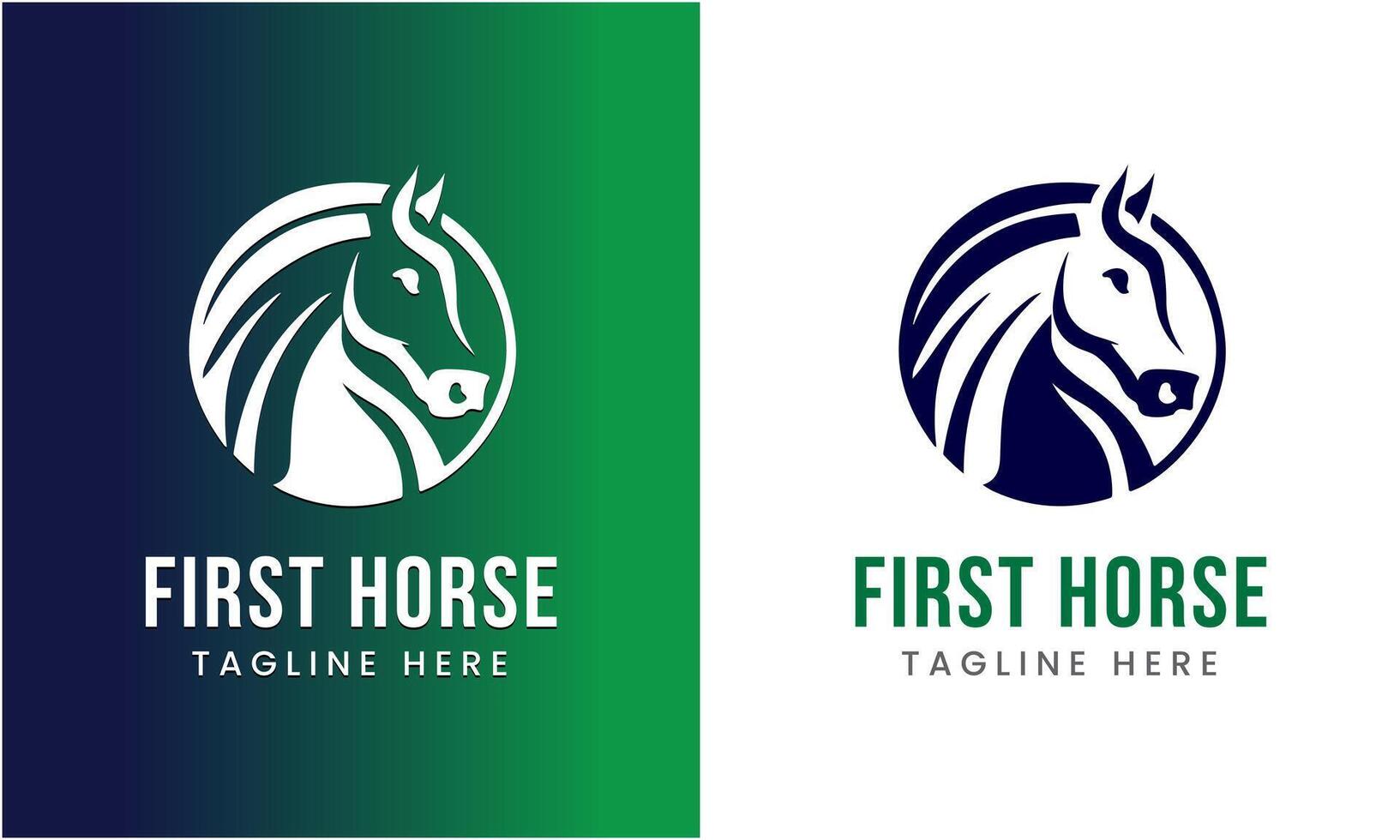 AI generated Horse minimalist modern unique logo icon symbol idea vector graphic design template