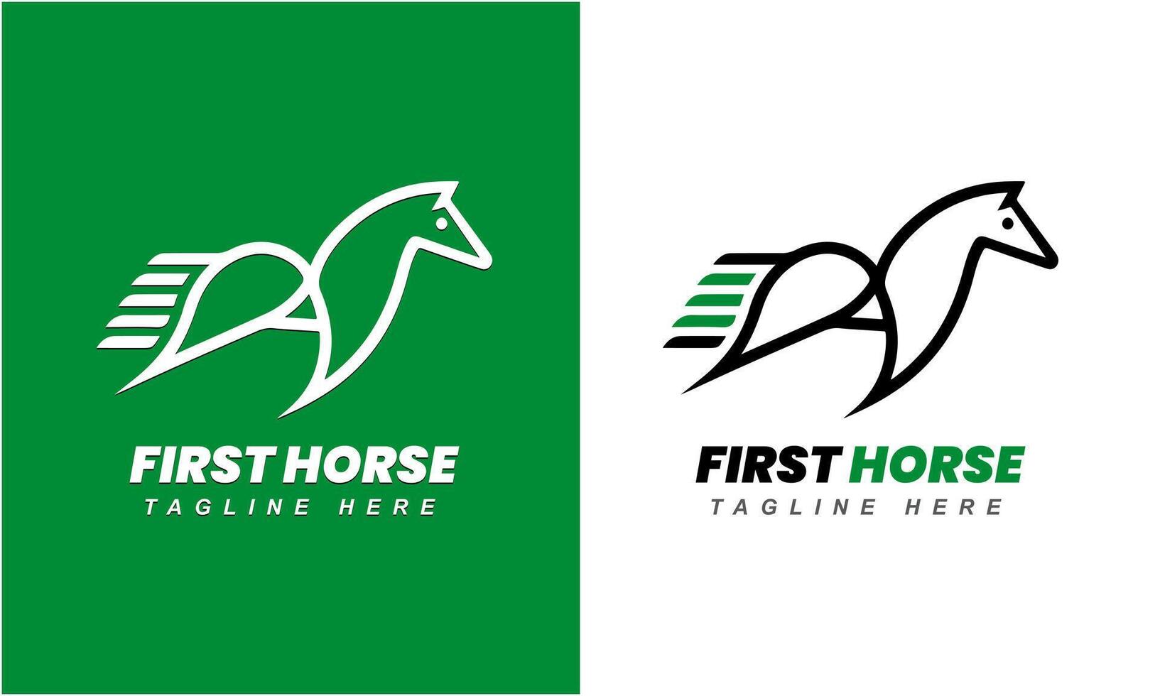 ai generado caballo minimalista moderno único logo icono símbolo idea vector gráfico diseño modelo
