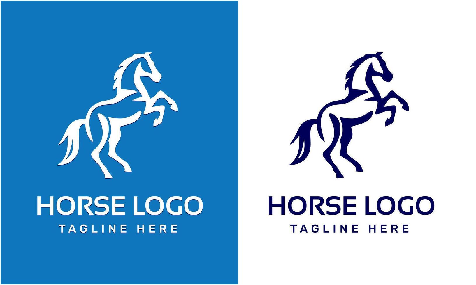 ai generado caballo minimalista moderno único logo icono símbolo idea vector gráfico diseño modelo