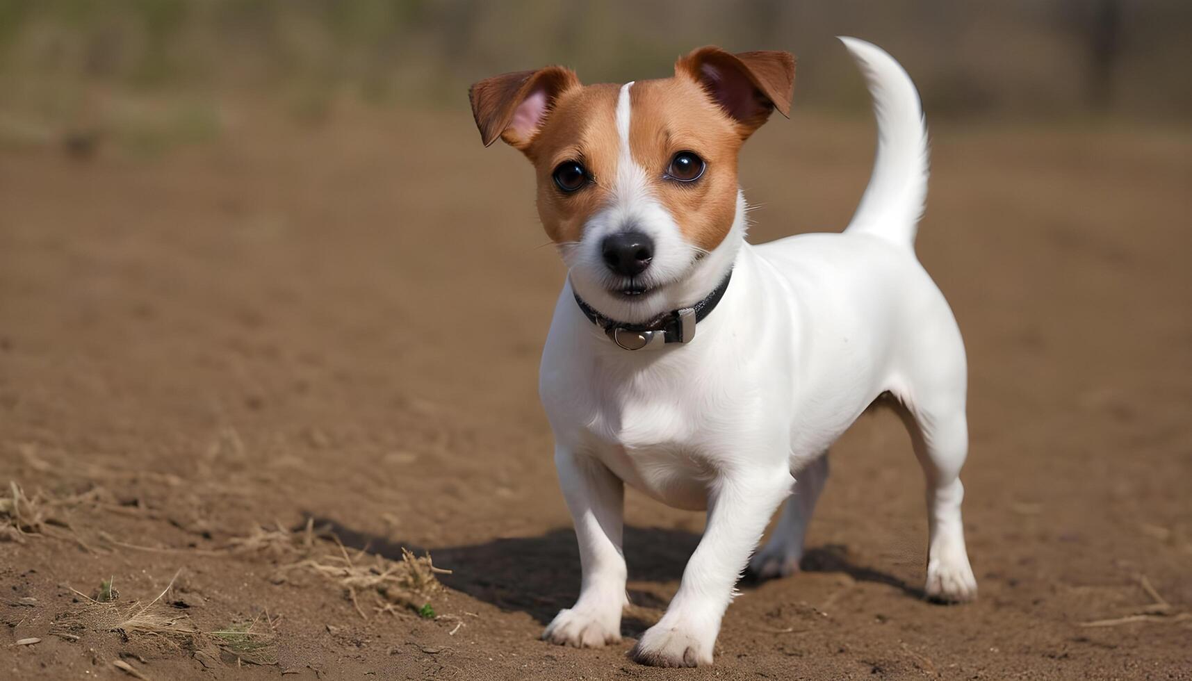 Brave Jack Russell Terrier in nature,Dog Photography photo