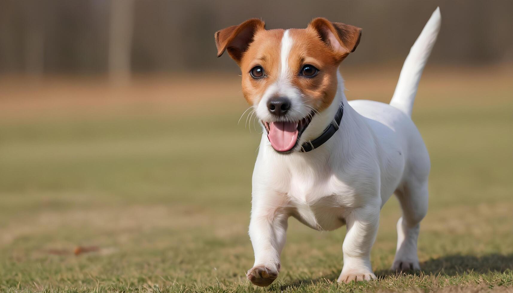 Brave Jack Russell Terrier in nature,Dog Photography photo