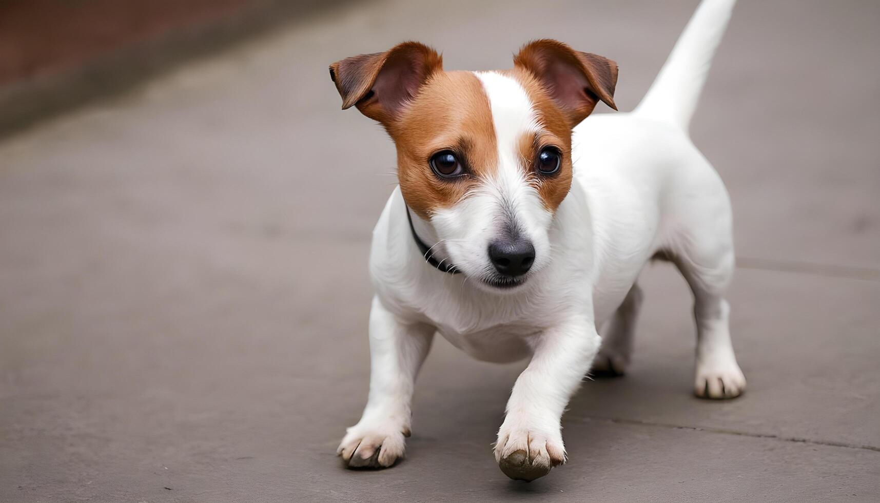 Brave Jack Russell Terrier in nature,Dog Photography photo