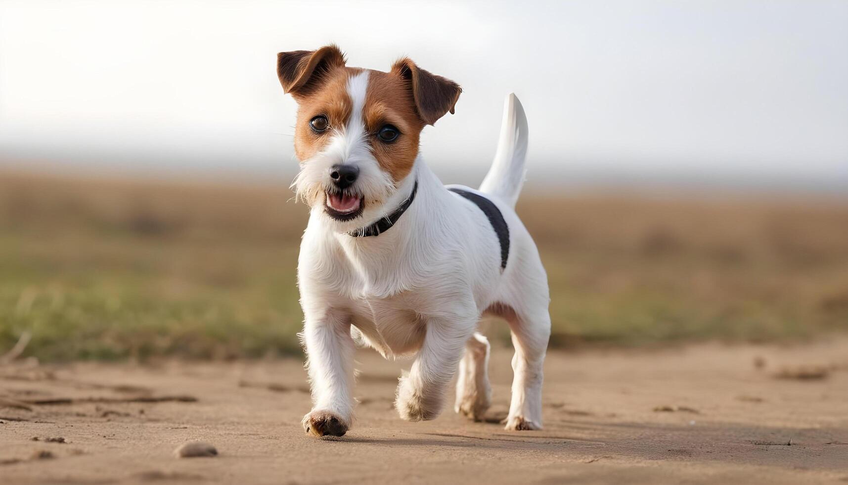 Brave Jack Russell Terrier in nature,Dog Photography photo