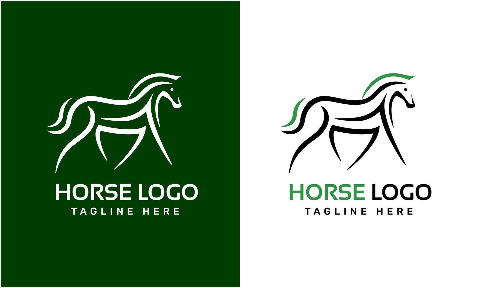 AI generated Horse minimalist modern unique logo icon symbol idea vector graphic design template