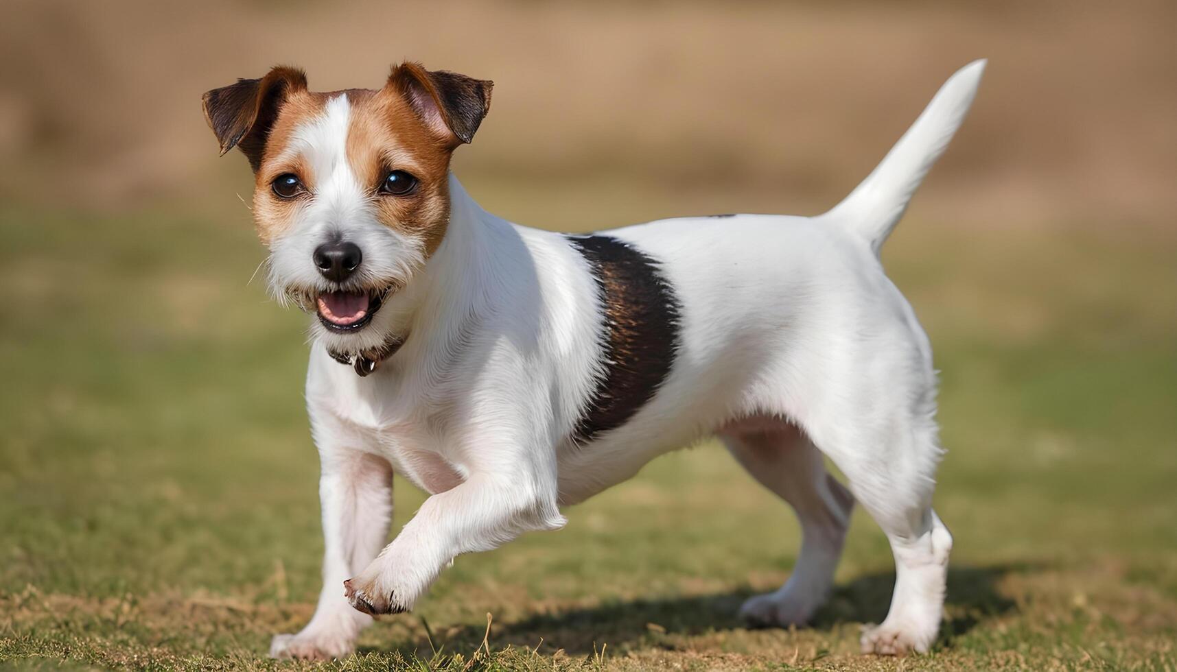 Brave Jack Russell Terrier in nature,Dog Photography photo