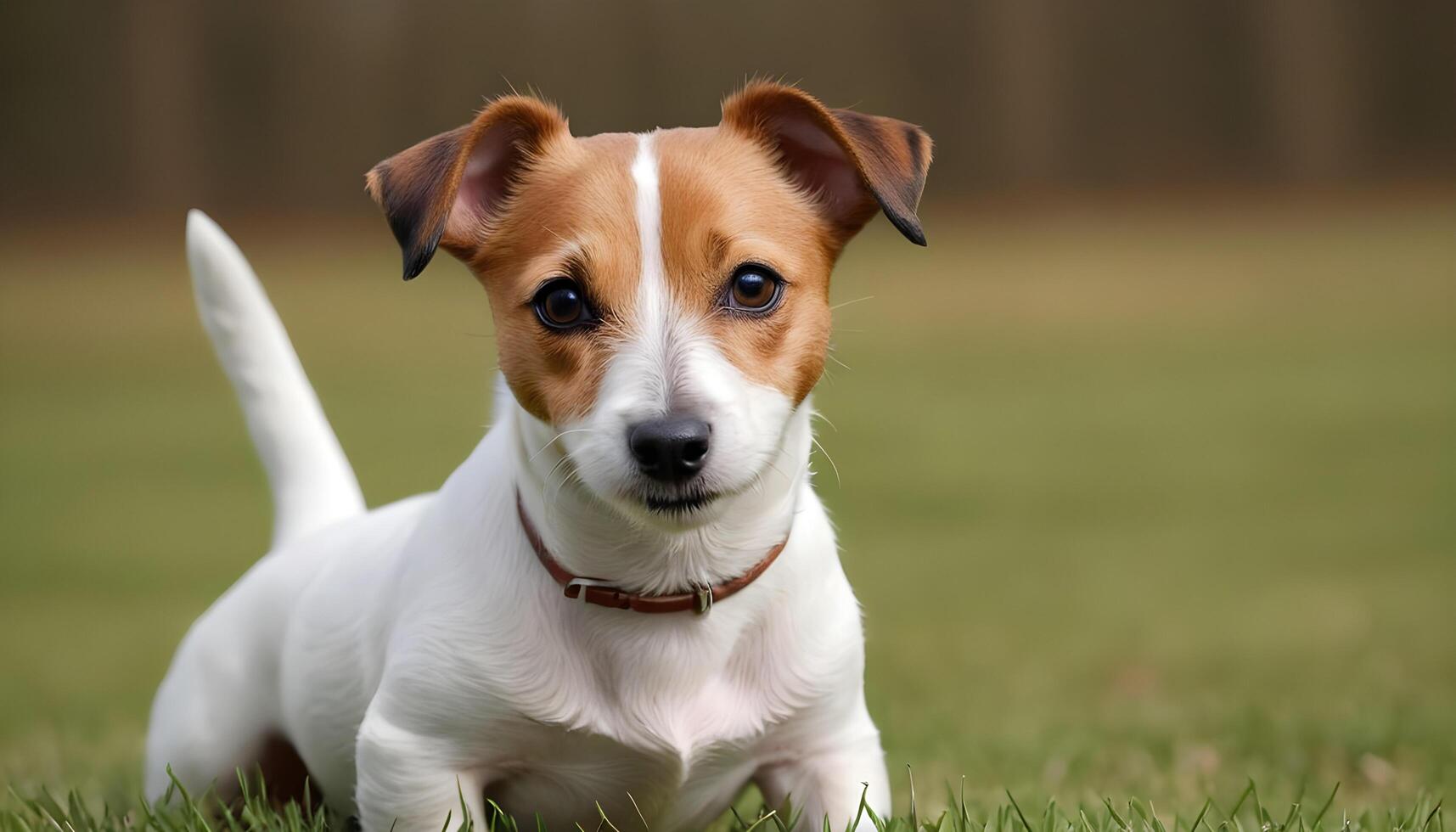 Brave Jack Russell Terrier in nature,Dog Photography photo