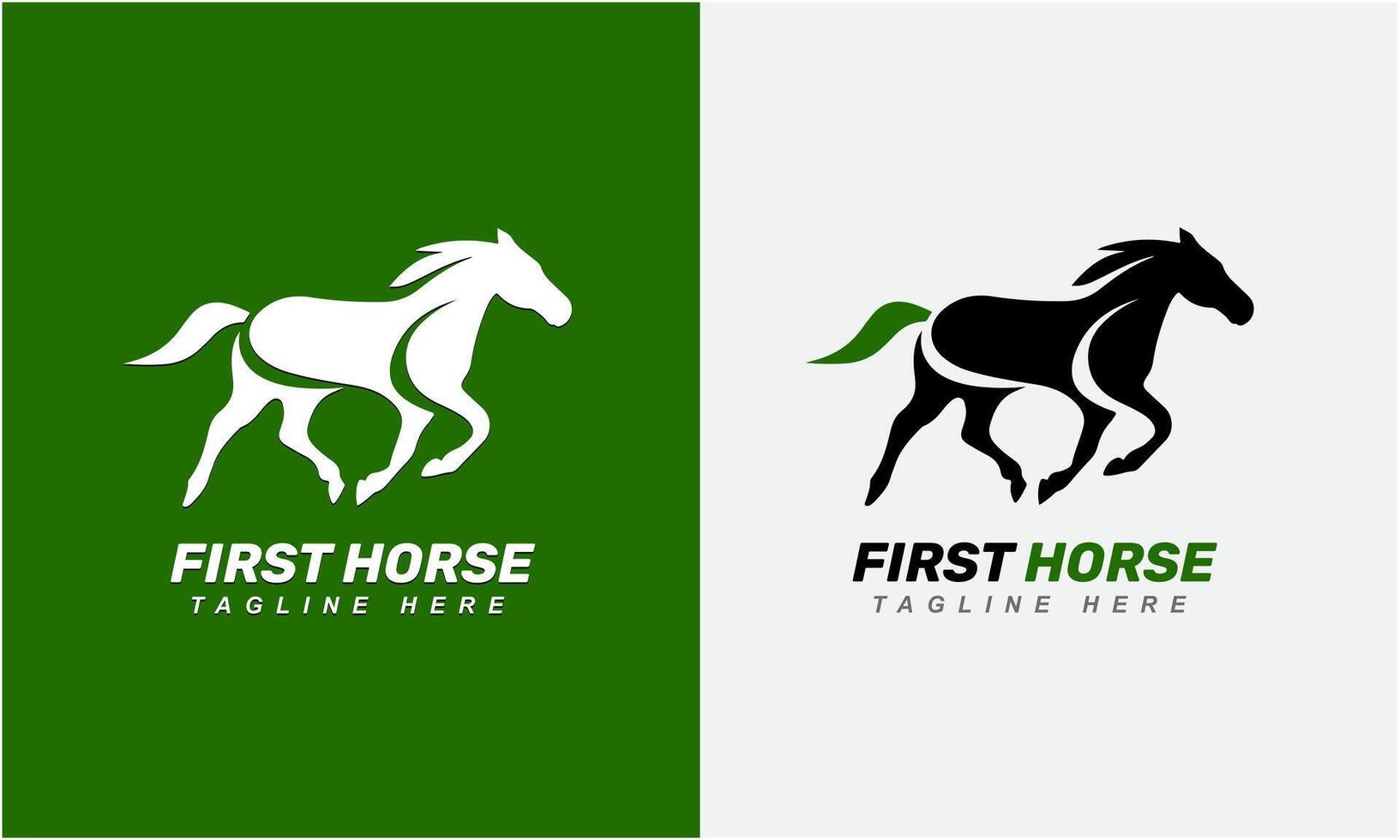 AI generated Horse minimalist modern unique logo icon symbol idea vector graphic design template