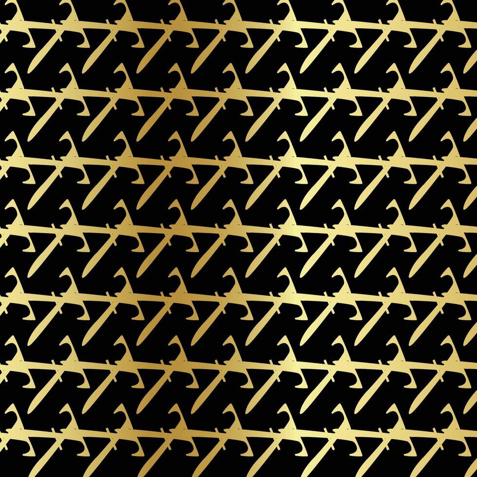 Golden Seamless geometric pattern. Abstract background. Vector Illustration.