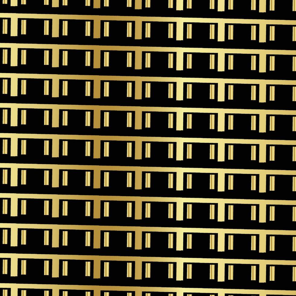 Golden Seamless geometric pattern. Abstract background. Vector Illustration.