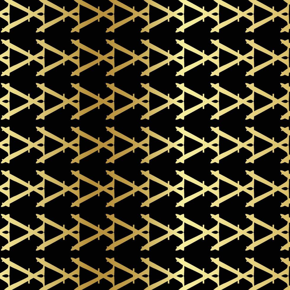 Golden Seamless geometric pattern. Abstract background. Vector Illustration.