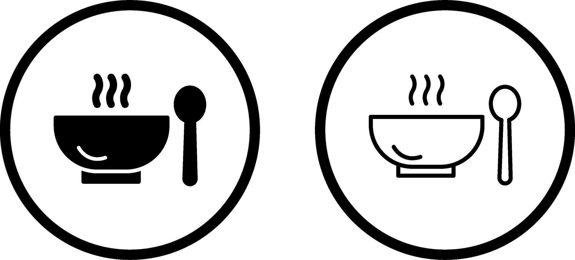 Soup,food,bowl,meal,hot,spoon, Vector Icon