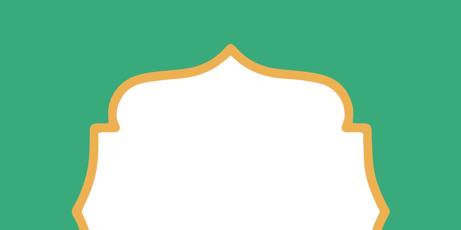 Ramadhan Mubarak Frame Background Illustration vector