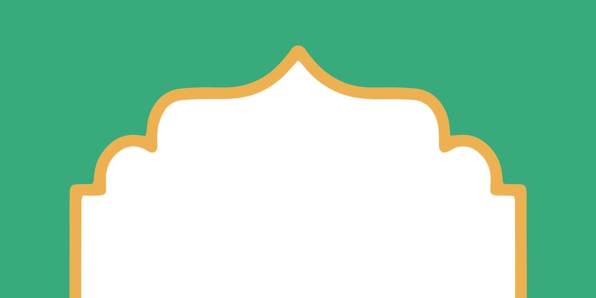 Eid Al Fitr Frame Background vector