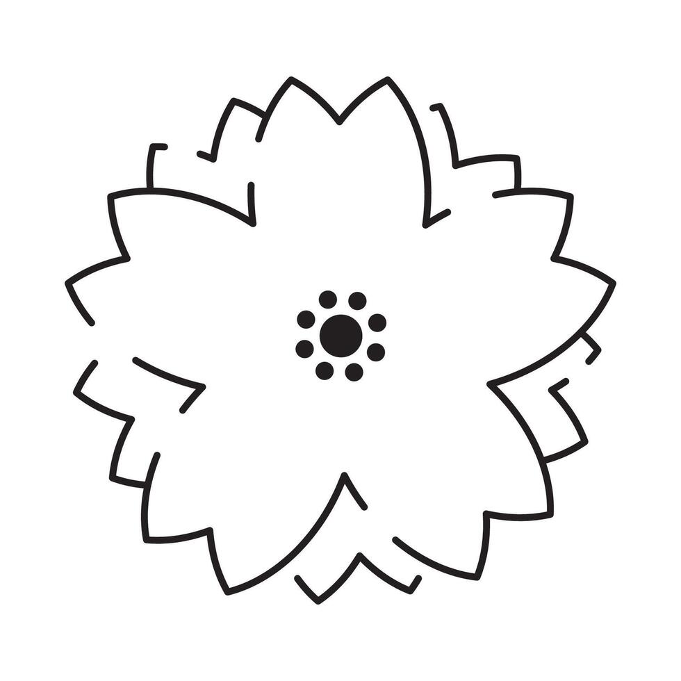 sakura línea icono. lineal japonés Cereza florecer símbolos aislado en un blanco antecedentes. primavera vector ilustración.