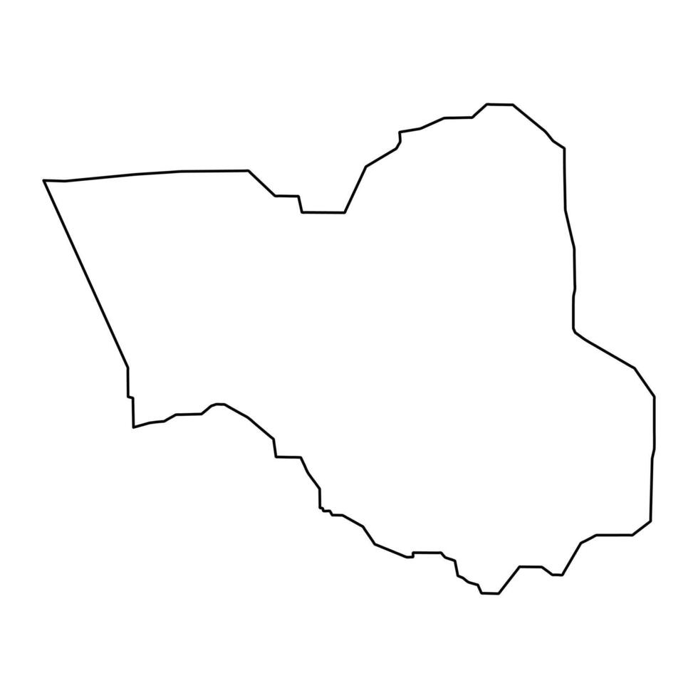 Chalan Pago Ordot municipality map, administrative division of Guam. Vector illustration.