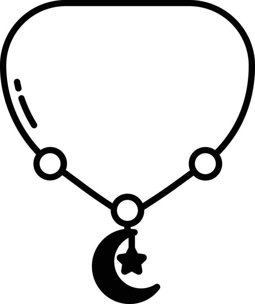 Islamic Ornament glyph and line vector illustration