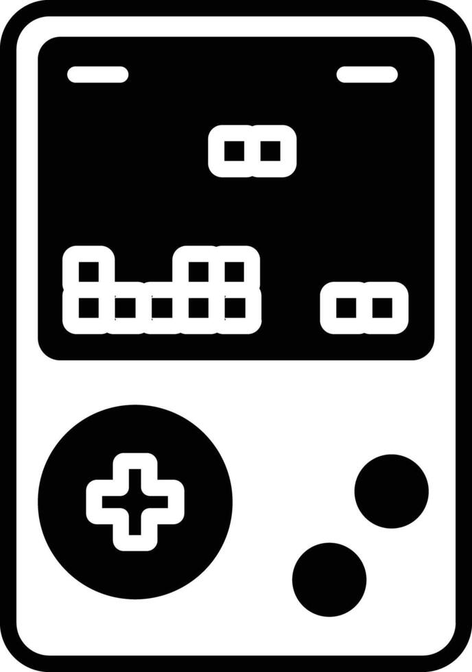Game glyph and line vector illustration