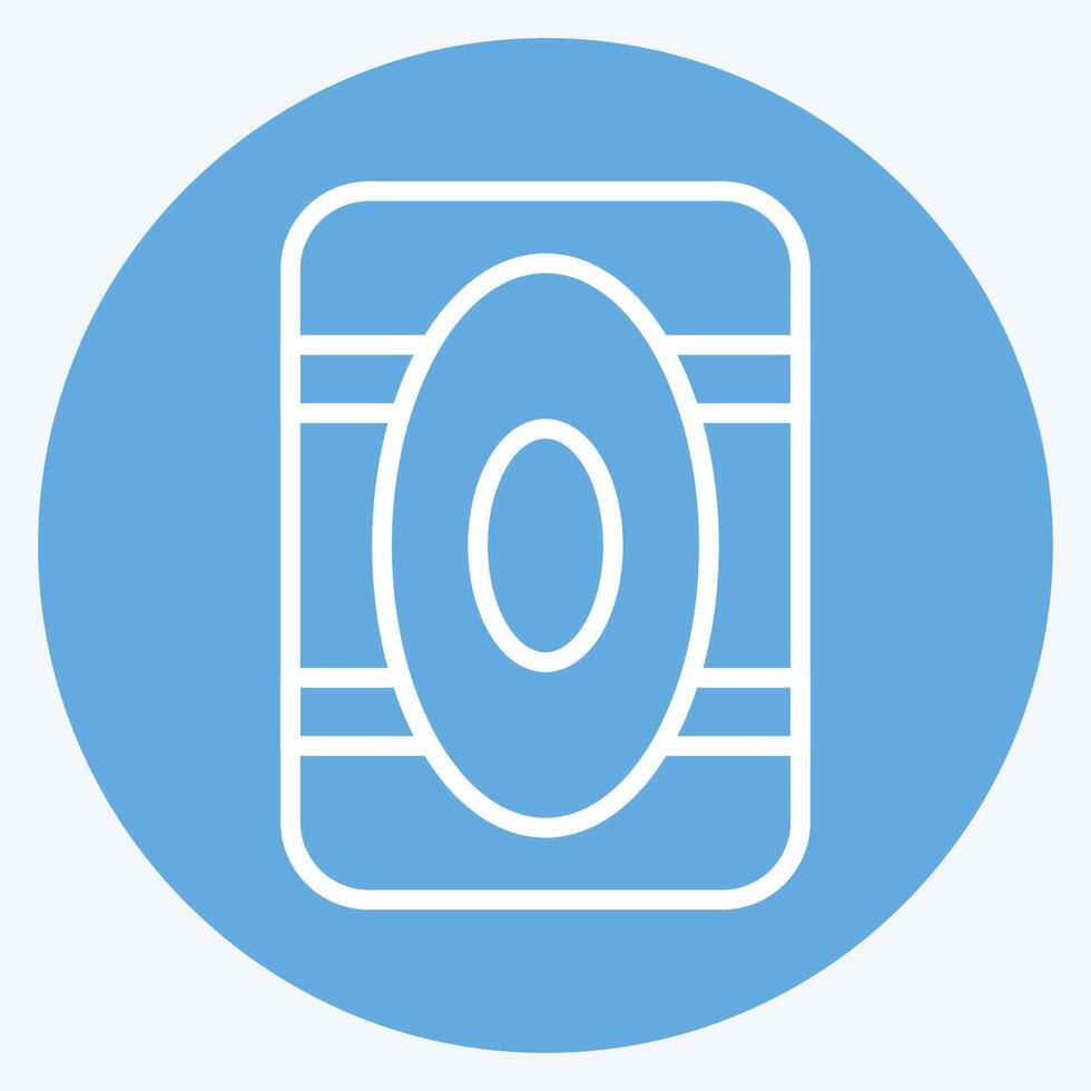 Icon Kneepad. related to Skating symbol. blue eyes style. simple design illustration vector