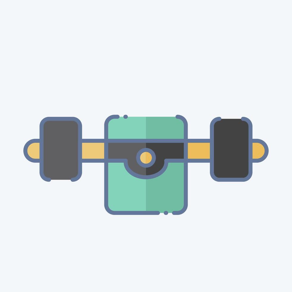 Icon Skate Truck. related to Skating symbol. doodle style. simple design illustration vector