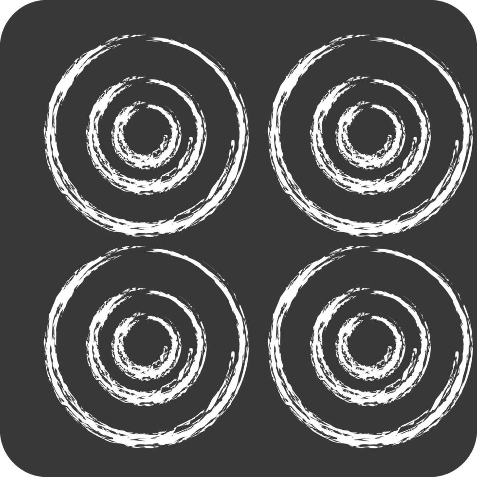 icono ruedas relacionado a Patinaje símbolo. tiza estilo. sencillo diseño ilustración vector
