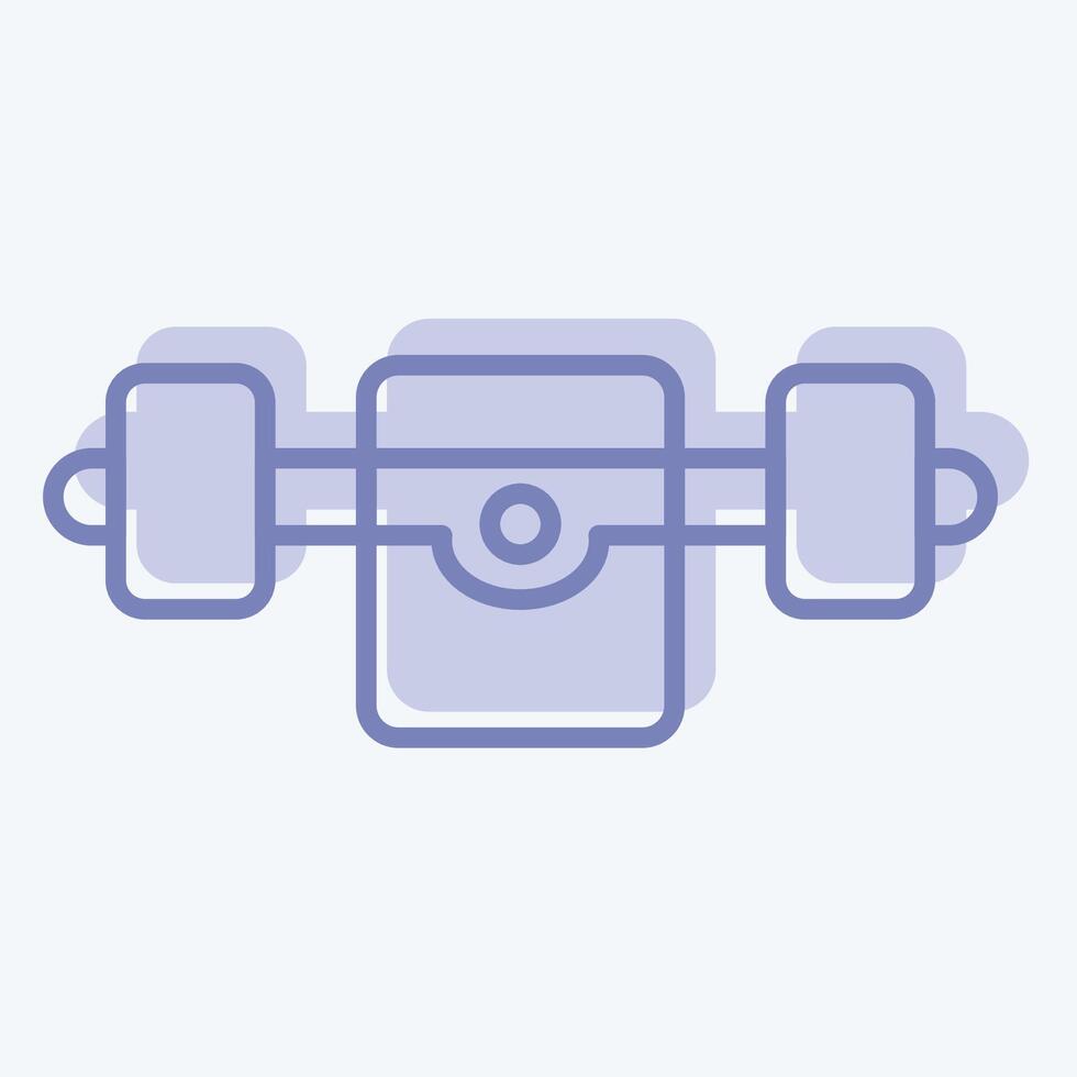 Icon Skate Truck. related to Skating symbol. two tone style. simple design illustration vector