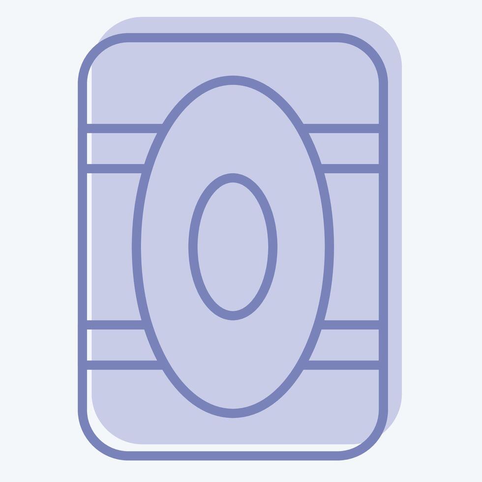 Icon Kneepad. related to Skating symbol. two tone style. simple design illustration vector