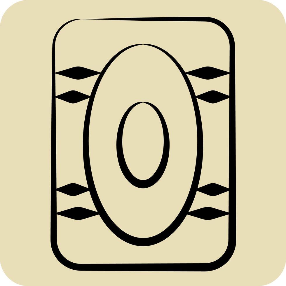 Icon Kneepad. related to Skating symbol. hand drawn style. simple design illustration vector