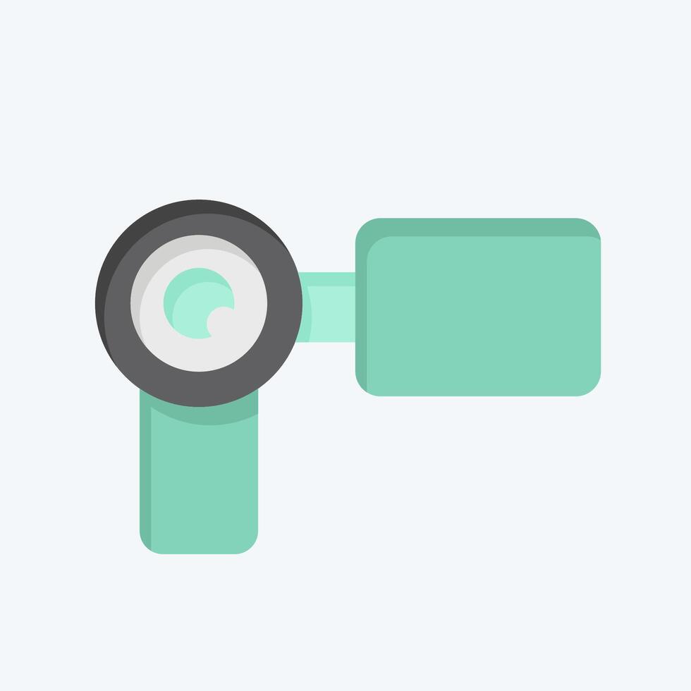 Icon Video Camera. related to Skating symbol. flat style. simple design illustration vector