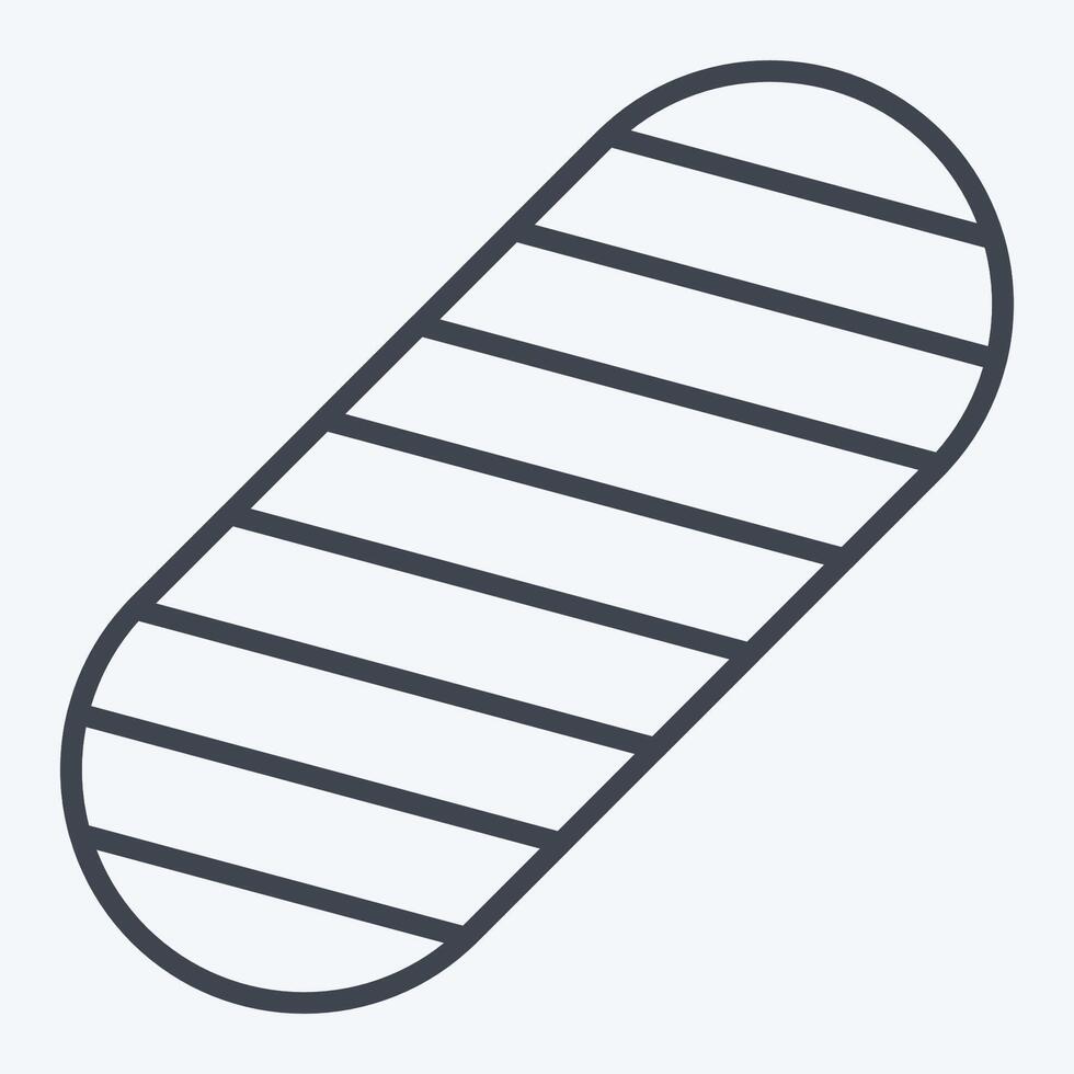 Icon Griptape. related to Skating symbol. line style. simple design illustration vector