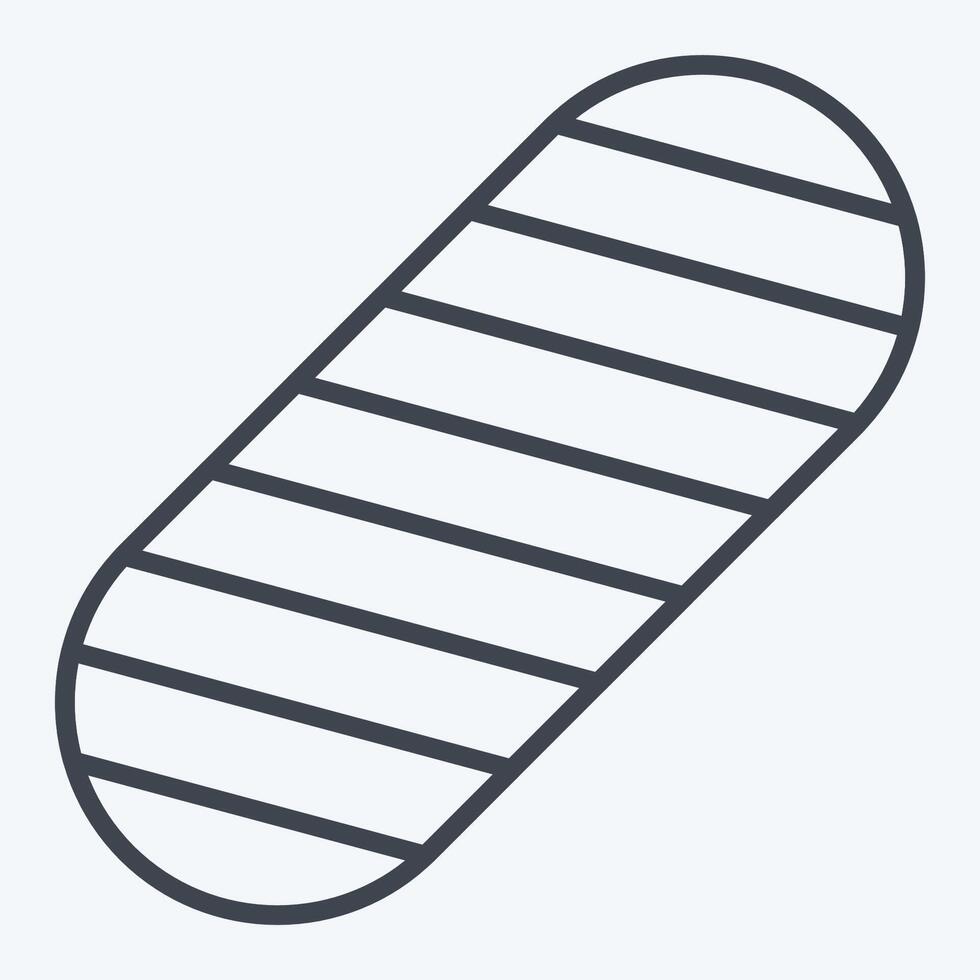 Icon Griptape. related to Skating symbol. line style. simple design illustration vector