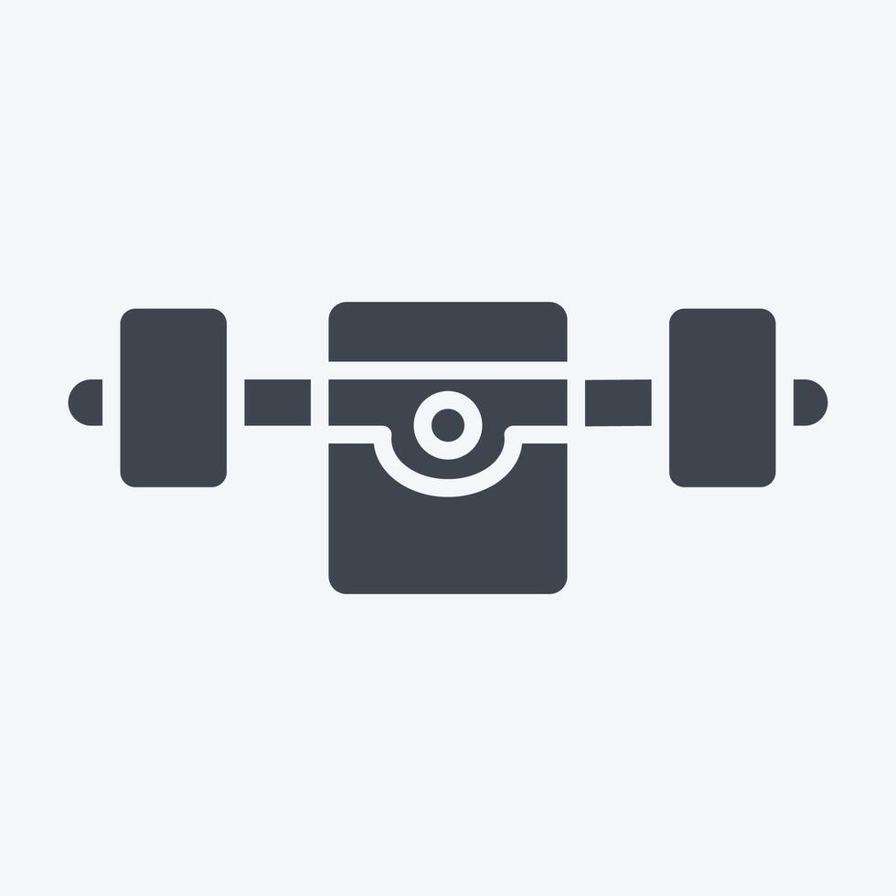 Icon Skate Truck. related to Skating symbol. glyph style. simple design illustration vector